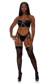 Black Diamond In The Rough Lingerie Set Areous